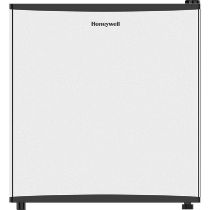 Honeywell Compact Refrigerator 1.6 Cu Ft Mini Fridge with Freezer, Single Door, Low noise, for Bedroom, Office, Dorm with Adjustable Temperature Settings, Stainless Steel