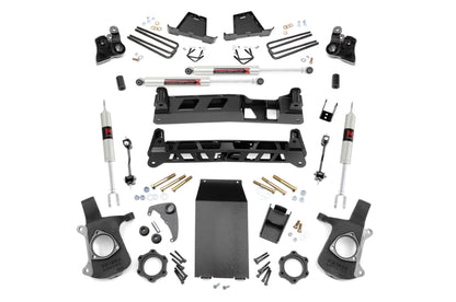Rough Country 6" Lift Kit w/M1 Shocks for 99-06 Chevy/GMC 1500 4WD - 27240 Fits select: 1999-2002 CHEVROLET SILVERADO, 1999-2000 GMC NEW SIERRA