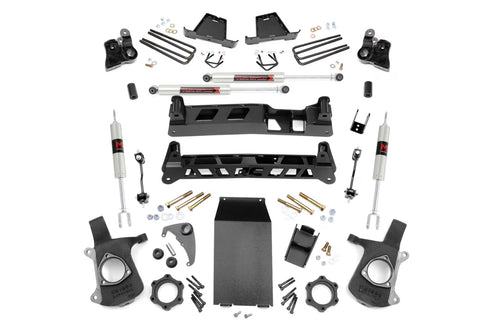 Rough Country 6" Lift Kit w/M1 Shocks for 99-06 Chevy/GMC 1500 4WD - 27240 Fits select: 1999-2002 CHEVROLET SILVERADO, 1999-2000 GMC NEW SIERRA