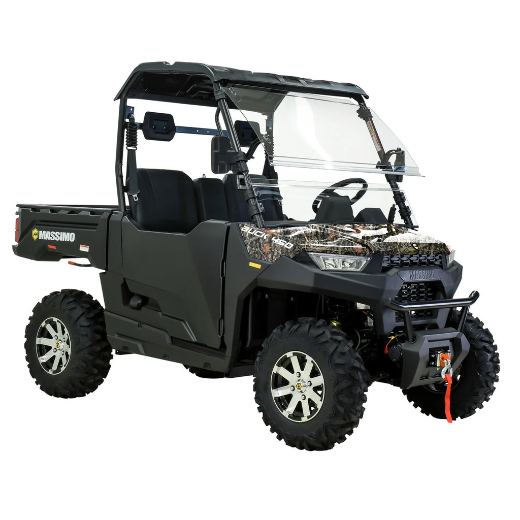 Massimo Buck 450 Side by Side UTV, EFI, 4 Stroke, 325cc, 25.5 HP, 4X4, 3000lb Winch - Red