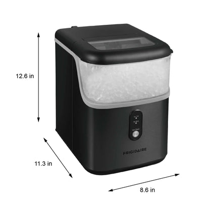Frigidaire, 33 Lbs. Nugget Ice Maker, Black Stainless Steel, EFIC228