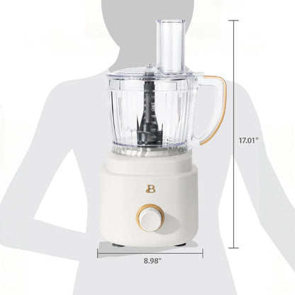 Beautiful 10-Cup Food Processor with Accessories, White Icing by Drew Barrymore