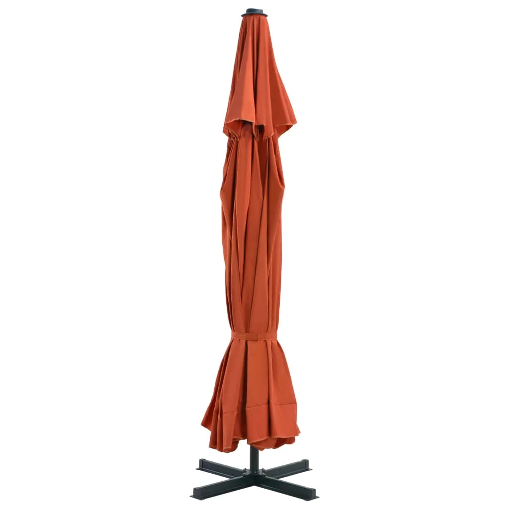 vidaXL Garden Parasol Azure Blue Polyester with PA coating Large