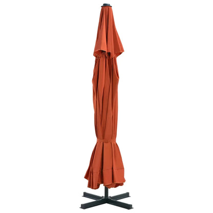 vidaXL Garden Parasol Azure Blue Polyester with PA coating Large