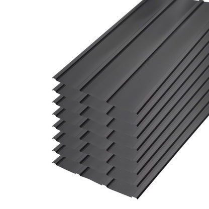 Set of 8 Arrow 45" x 27" Galvanized Corrugated Steel Roof Panels for DIY Shed, Garage, Carport, Charcoal