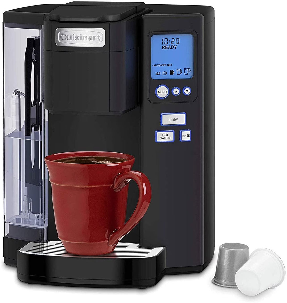 Cuisinart Premium Single Serve  Brewer + Hot Water Coffee-Maker Combo