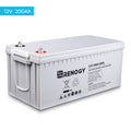 Renogy 200Ah Deep Cycle AGM Battery 12 Volt, 2000A Max Discharge Current, Safe Charge Appliances, RVs, Marine, Solar, off-Grid