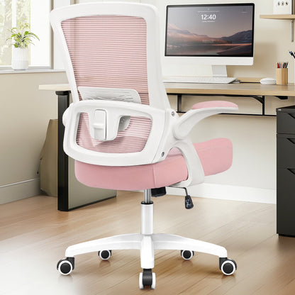 NEO CHAIR Ergonomic Office Chair, Adjustable High Back Mesh Desk Chair with Flip-up Arms, Black