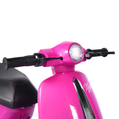 24V Hyper Toys Retro Electric Scooter, Easy Twist Throttle, Blue, Ages 13+, Including Teens, Tweens