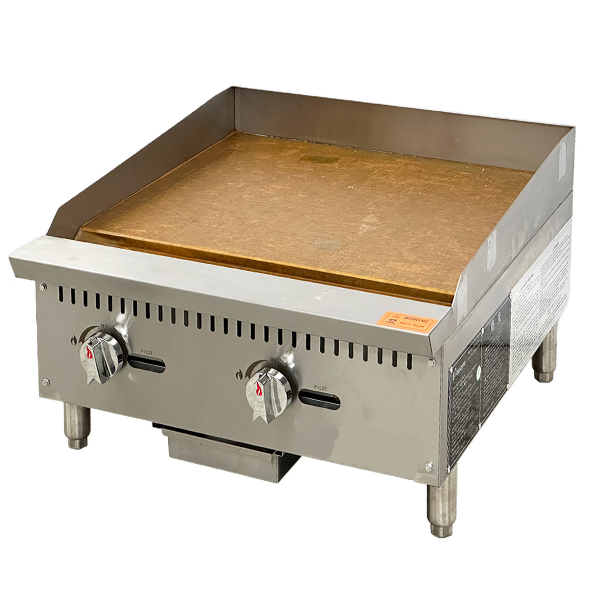 NSF 36 in. Commercial Griddle 90,000BTU Gas Griddle, 3 Burner Heavy-Duty Stainless Steel Countertop Griddle