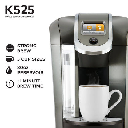 Keurig K525 Single Serve Coffee Brewer, Slate