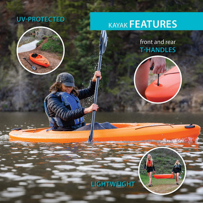 Lifetime Pacer 8 ft. Sit-Inside Kayak, Green (91032)