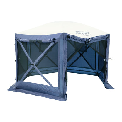 CLAM Quick-Set Pavilion 12.5 x 12.5' Portable Outdoor Canopy Shelter, Green