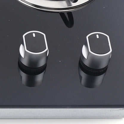 Mkyiongou LPG Cooktop Stainless Steel Boat Caravan RV Camper 2 Burners LPG Gas Stove Hob