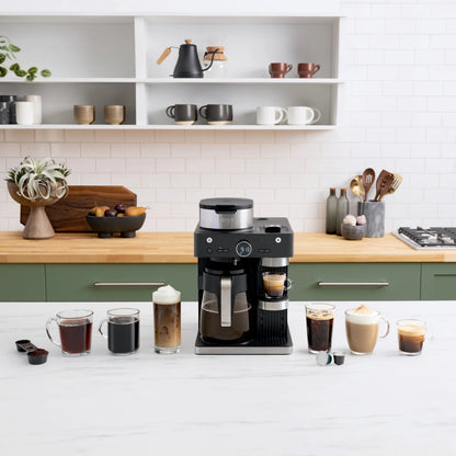Ninja CFN601 Espresso & Coffee Barista System, Single-Serve Coffee & Nespresso Capsule Compatible