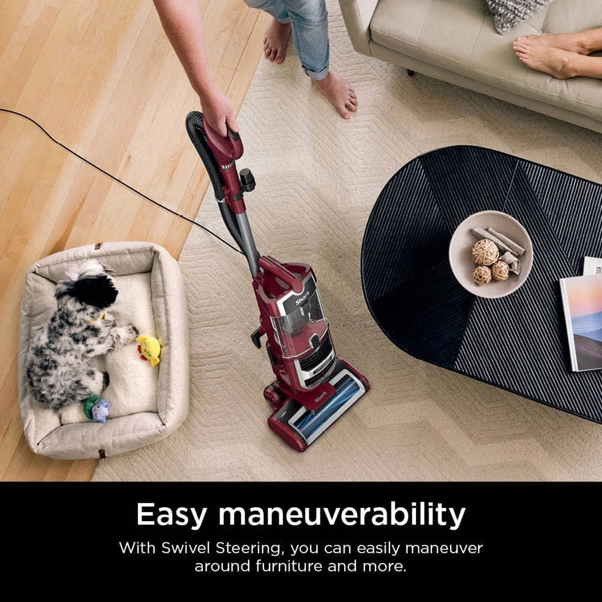 Shark Navigator Lift-Away Upright Vacuum, Pet Friendly, Powerful Suction, Self-cleaning Brushroll, HEPA Filter, Hard Floor and Carpet, Upholstery and Crevice Tool, ZU660 Burgundy