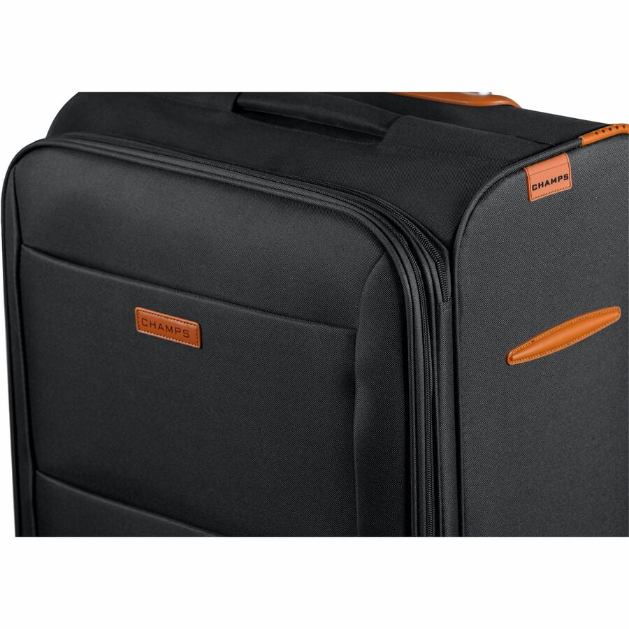CHAMPS Classic Collection, 3-piece Softside Luggage set, Black