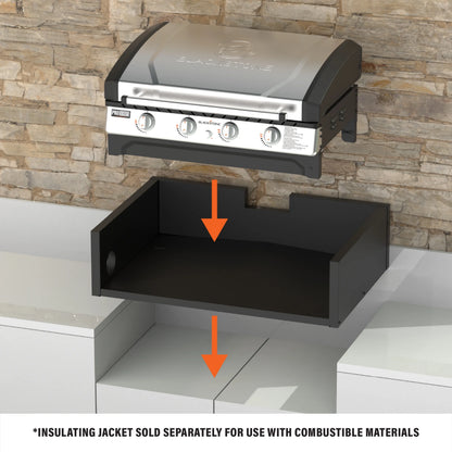 Blackstone Pro Series 4-Burner 36" Propane Omnivore Drop-in Outdoor Griddle with Hood
