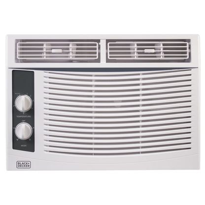 BLACK+DECKER BWAC05MWTB 5,000 BTU Window Air Conditioner Unit, AC Cools Up to 150 Square Feet, Energy Efficient, White