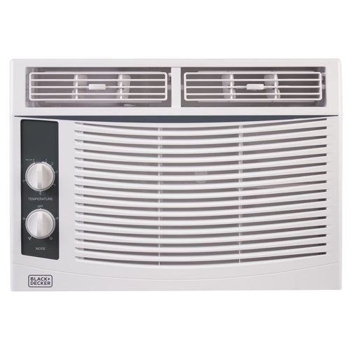 BLACK+DECKER BWAC05MWTB 5,000 BTU Window Air Conditioner Unit, AC Cools Up to 150 Square Feet, Energy Efficient, White
