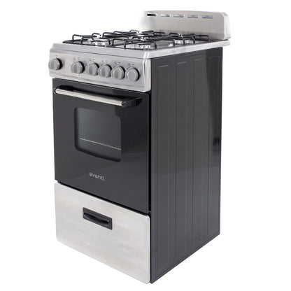 Avanti 20" Compact Gas Range Oven, in Stainless Steel (GR2013CSS)