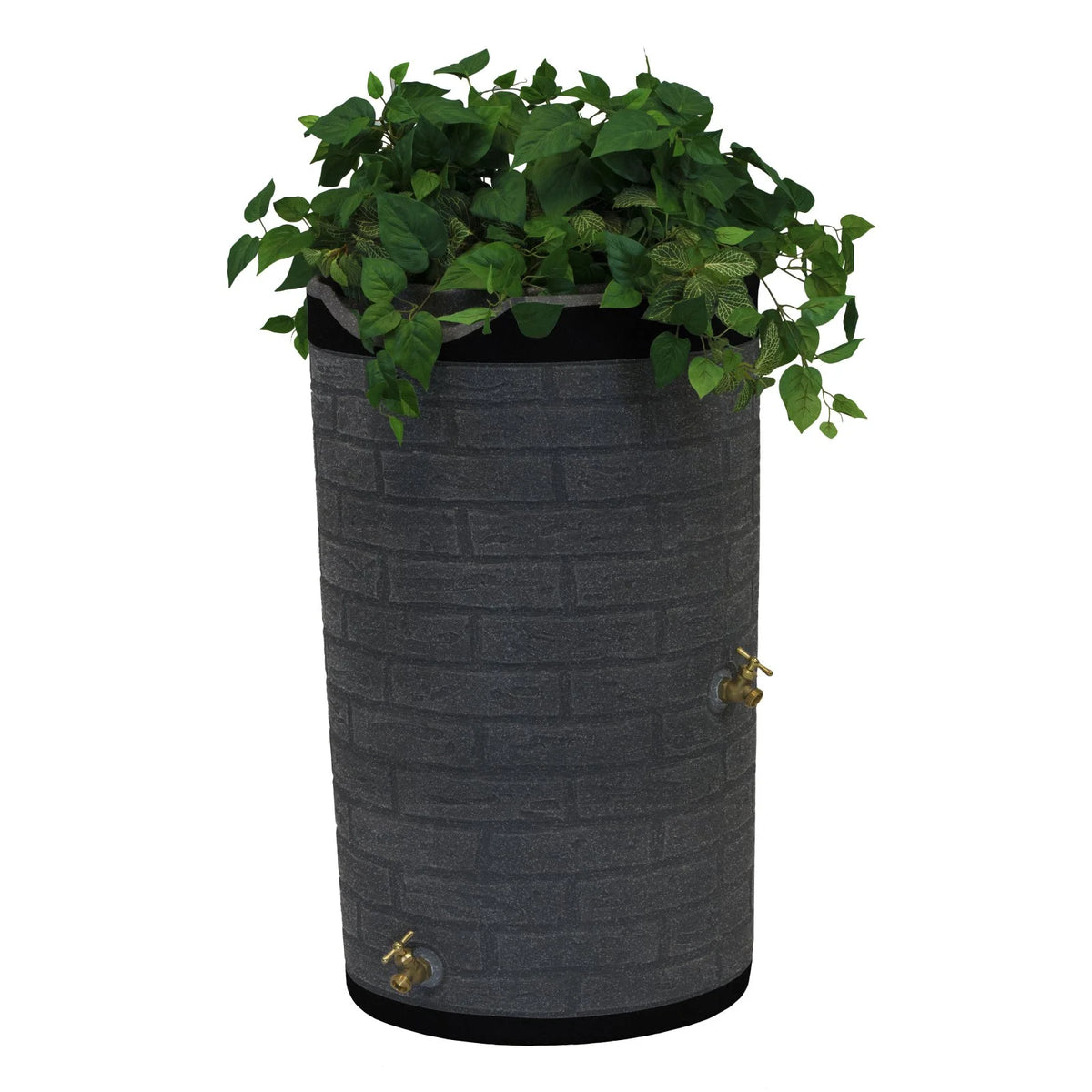 Good Ideas IMP-D50-DAR Impressions Downton Rain Saver Rain Barrel, 50 Gallon, Dark Granite