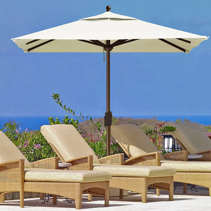 EliteShade Sunumbrella 6x6Ft Square Market Umbrella with Ventilation