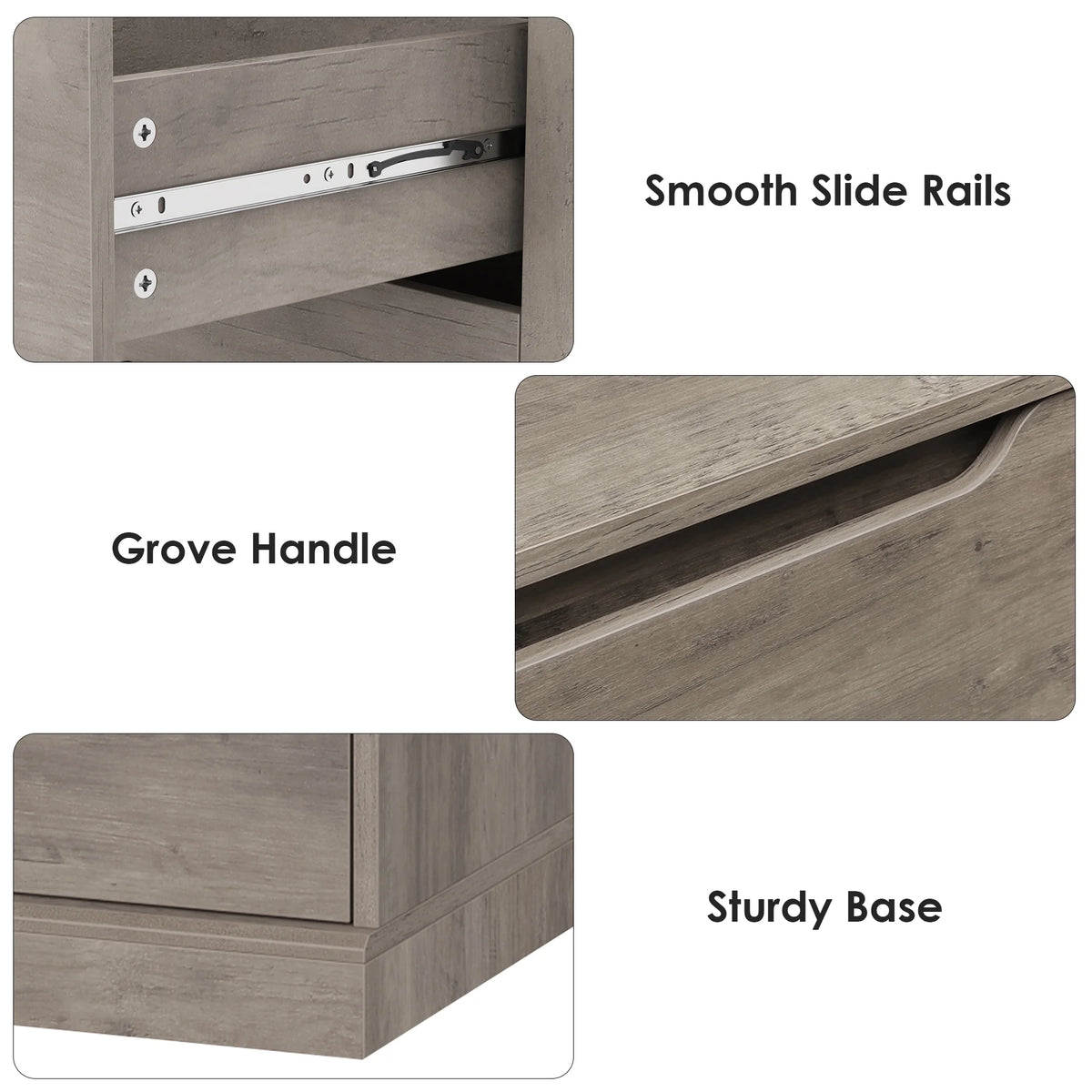 Homfa 7 Drawer White Dresser, 51.3"H Wood Storage Cabinet with Upgraded Stable Base, Vertical Chest for Bedroom Living Room