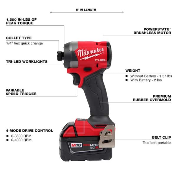 M18 FUEL 18-Volt Lithium-Ion Brushless Cordless Hammer Drill/Right Angle Drill/Impact Driver Combo Kit (3-Tool)