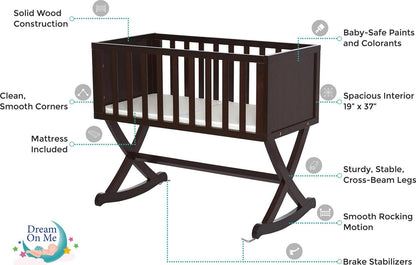 Dream On Me Haven Cradle. Espresso