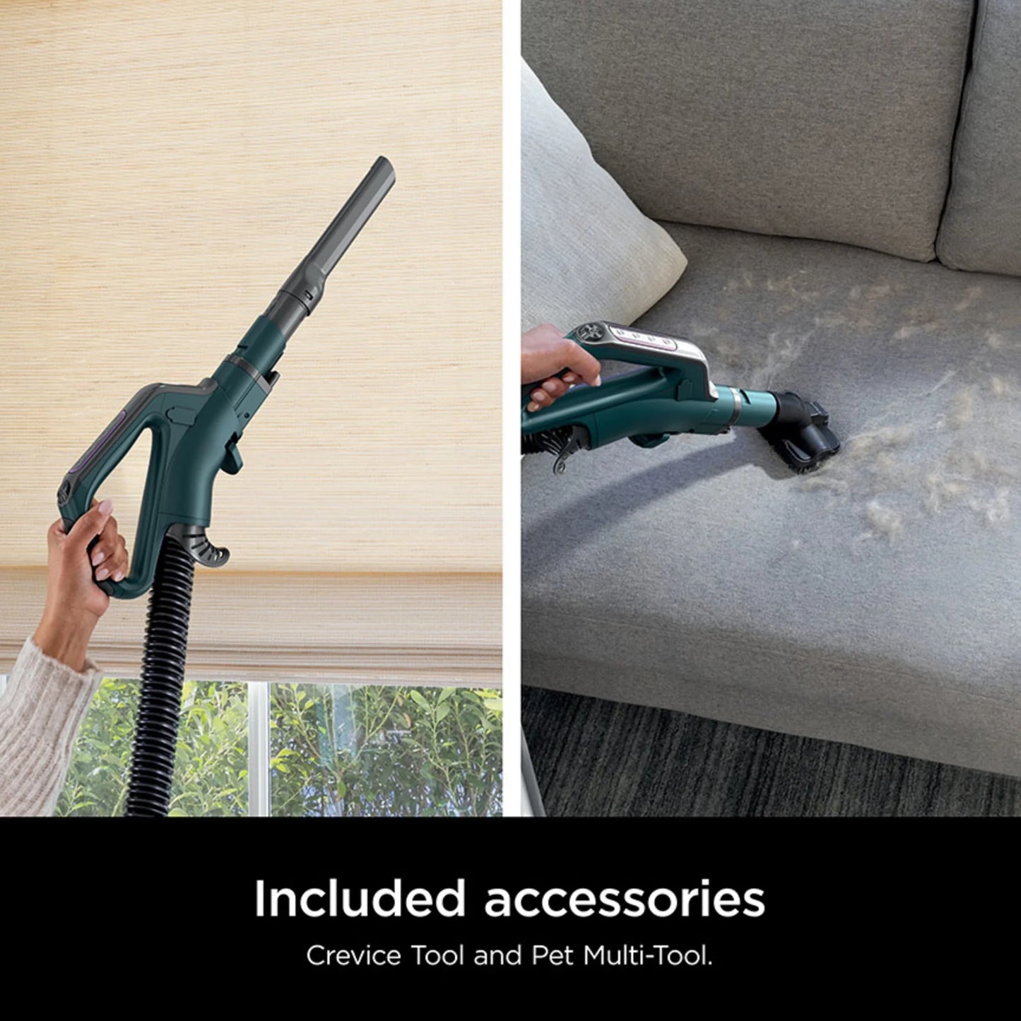 Shark POWERDETECT Upright Vacuum, Pet-Friendly, Two Brushroll System, Powerful Suction, DuoClean Detect, Self-cleaning Brushroll, Odor Neutralizer, LED Lights, AZ4000 Black/Teal