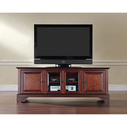 Crosley Furniture Alexandria 60" Low Profile TV Stand in Vintage Mahogany