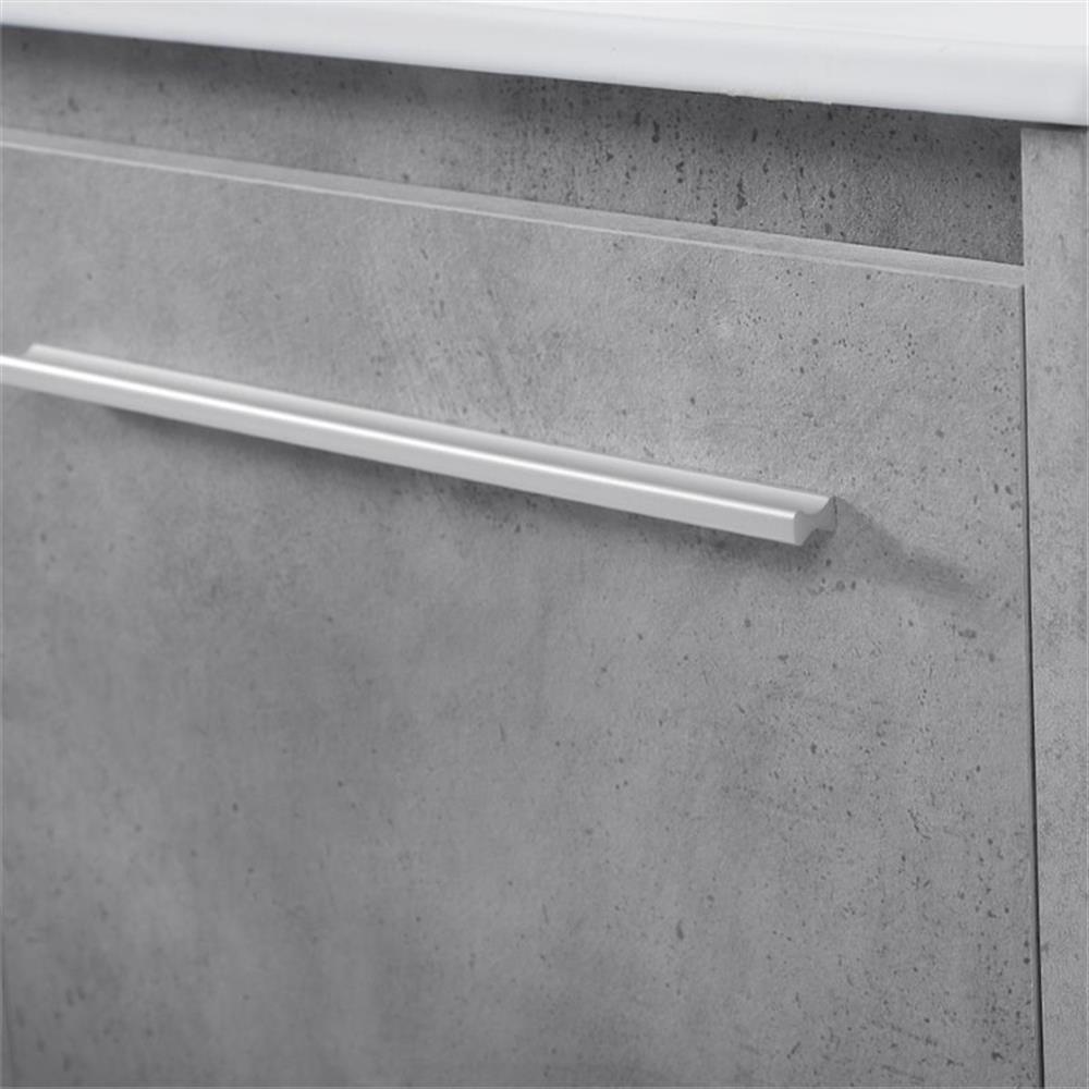 Elegant Kitchen and Bath 48 Inch  Single Bathroom Floating Vanity In Concrete Grey