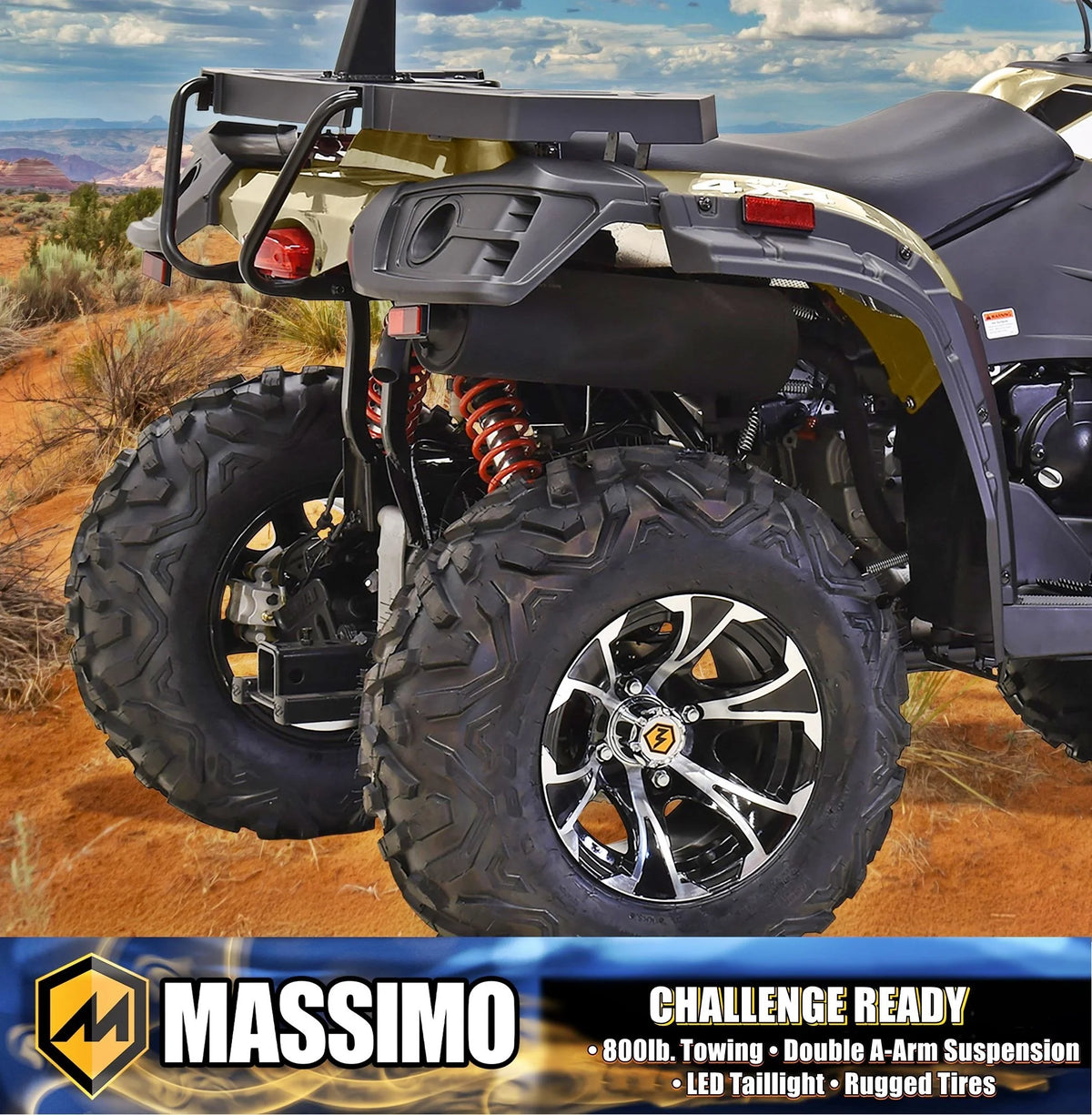 Massimo MSA450F Adult ATV Quad 352cc 25 HP 4 Stroke 4-Wheeler - Sand