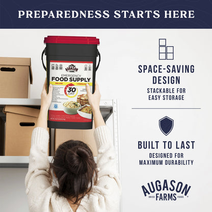 Augason Farms Deluxe 30-Day Emergency Food Supply, 20 lb 7.55 oz