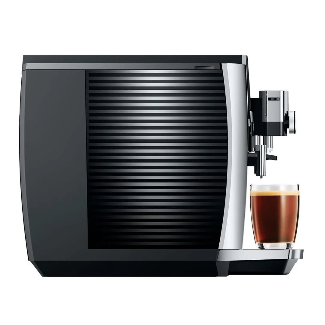 Jura S8 Automatic Coffee Machine with Sweet Foam Function, 4.3-Inch Touchscreen, Automatic Milk Cleaning, and 2nd Generation Professional Aroma Grinder (Chrome)