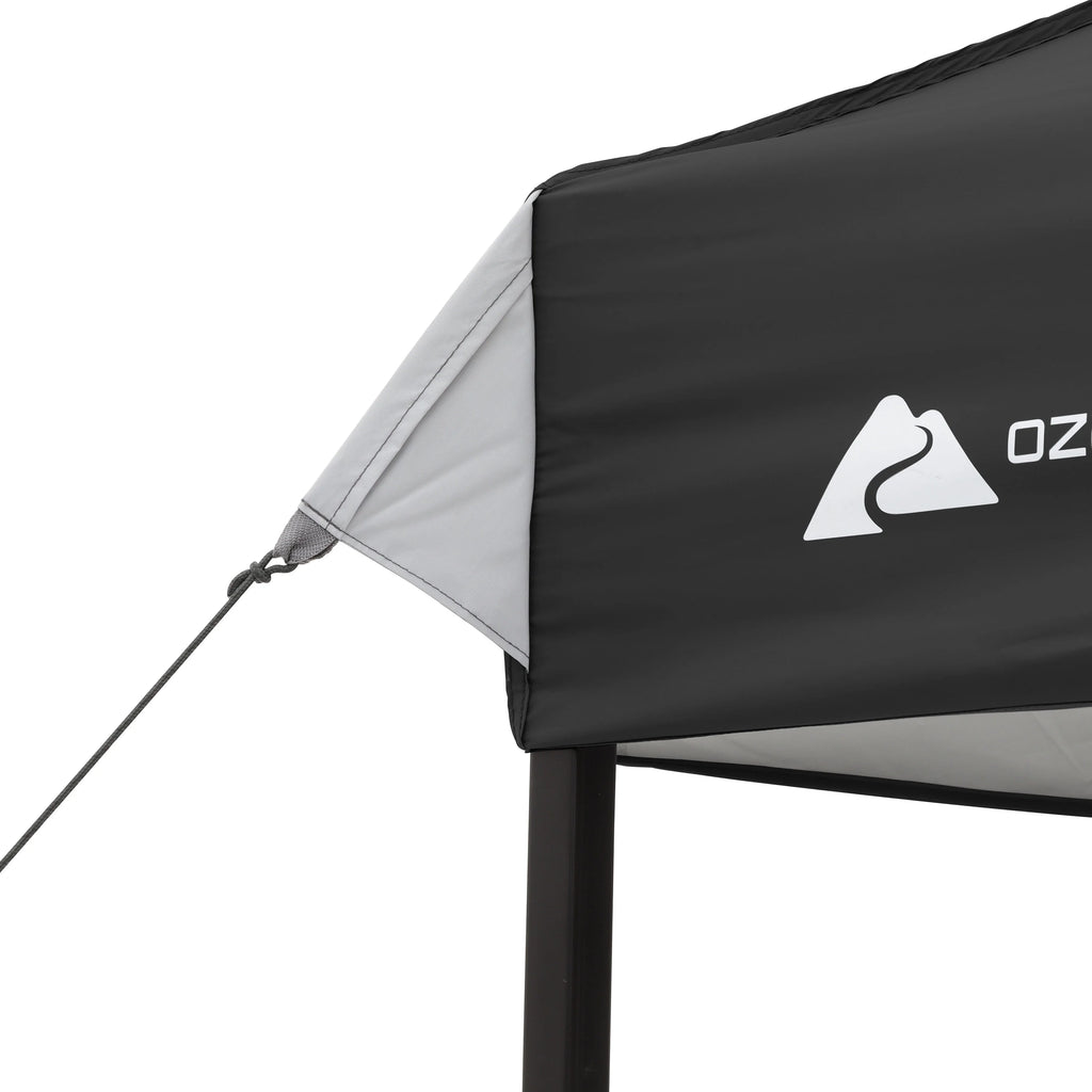Ozark Trail 10x10 Instant Pop Up Canopy Tent with Simple Push Setup – Straight Leg Pop-Up Tent for Tailgating, Camping & Events, White