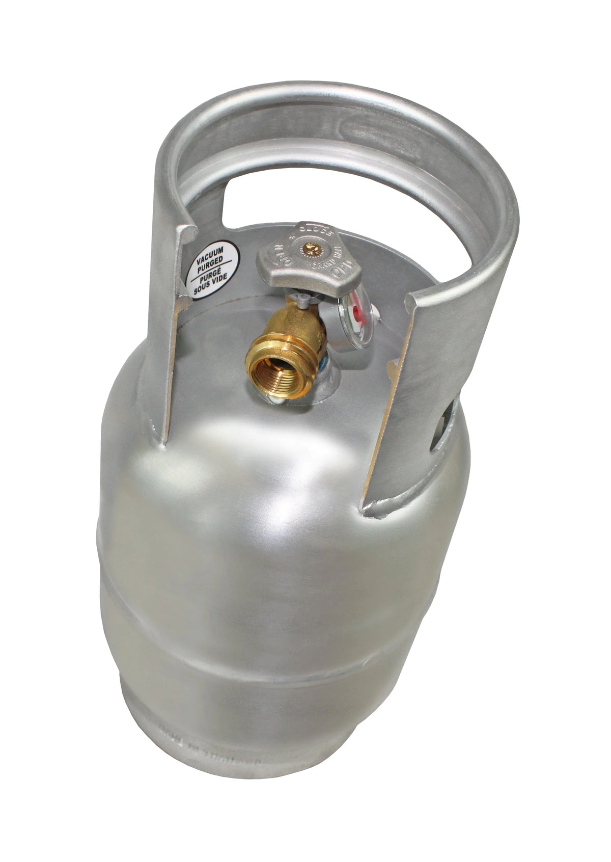 Flame King 5LB Aluminum Propane Tank with Gauge & OPD Valve, Corrosion-Resistant and Rust-Free
