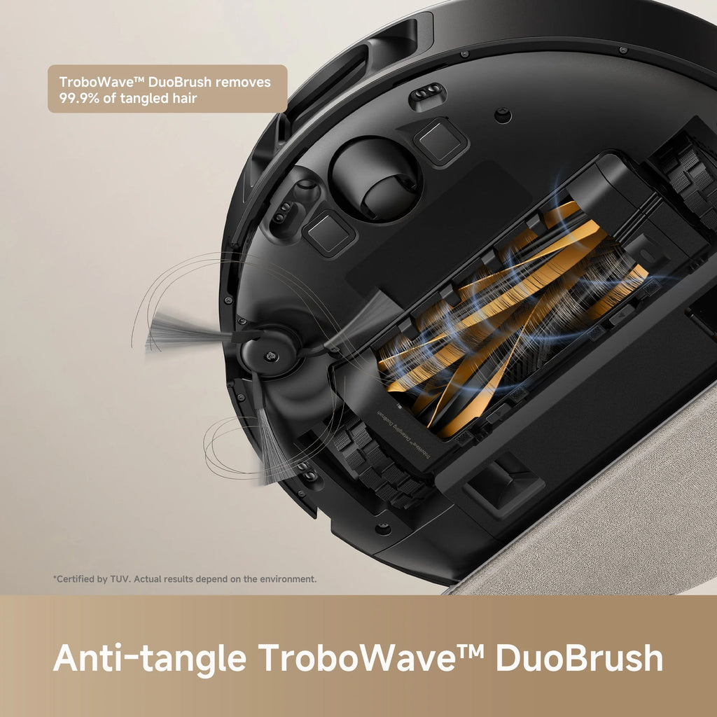 MOVA E30 Pro Plus Robot Vacuum, Anti-tangle DuoBrush, Auto Empty Base Station, Smart Carpet Cleaning