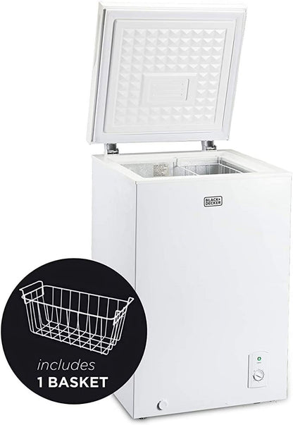 Black?�� BCFK356 3.5-Cubic-Foot Chest Freezer, White
