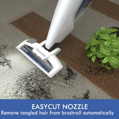 Kenmore DS1030 Lightweight Cordless Stick Vacuum Cleaner, 24V, White, Handvac under 3lbs