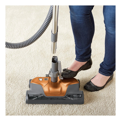 Kenmore 81214 200 Series Pet Friendly Lightweight Bagged Canister Vacuum with HEPA, 2 Motor System, and 3 Cleaning Tools-Orange