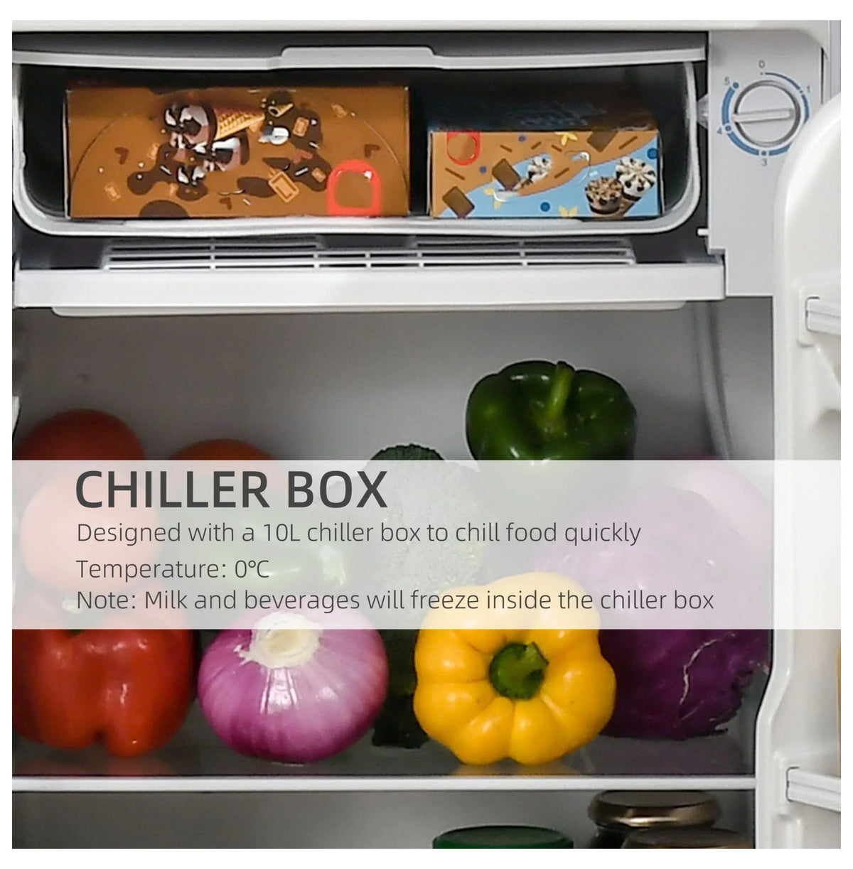 3.2 Cu.Ft Mini Fridge Freezer, Single Door Refrigerator with Adjustable Thermostat, Dorm Fridge, Compact Refrigerator for Bedroom, Apartment, Silver