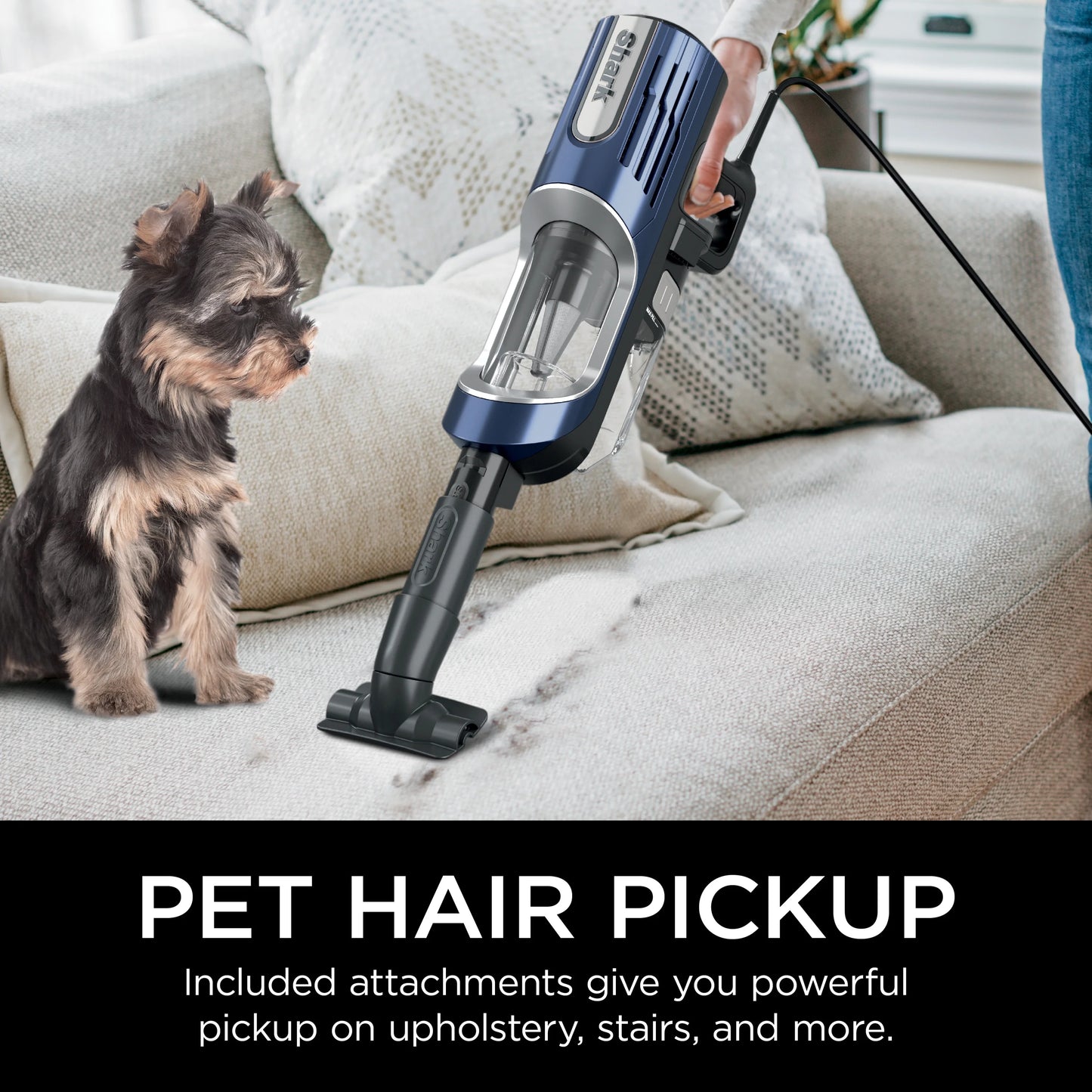 Shark?? UltraLight Pet Pro Corded Stick, PowerFinsa?�� and Self-Cleaning Brushroll, HZ600, Cordless Stick Vacuum, Lightweight, Powerful Suction, Pet Hair, Hard Floor, Carpet, HEPA Filter