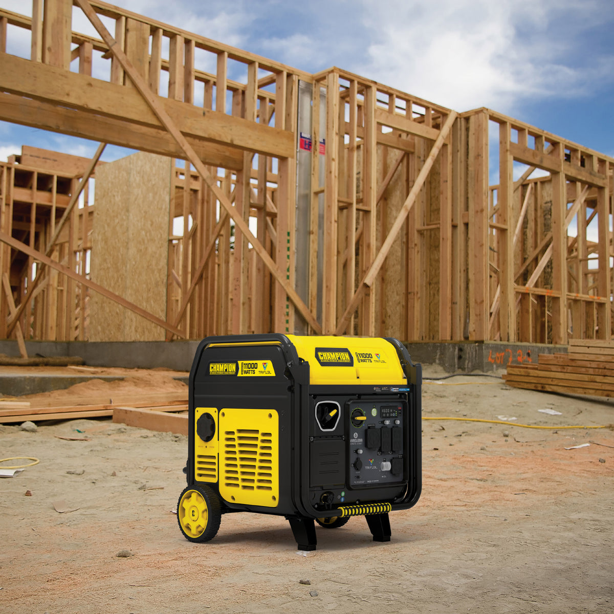 Champion 11000W Remote Start Tri-Fuel Portable Inverter Generator