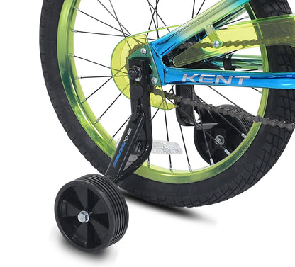 18" Kent Glitch BMX Child Bicycle, 18" Wheels, Kids Ages 6-12 Years, Blue/Green