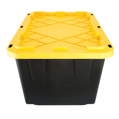 Greenmade 4 Pack Heavy-Duty Plastic Storage Boxes with Lids, 27 Gallon (4)