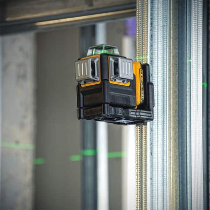 12V MAX Lithium-Ion 100 ft. Green Self-Leveling 3-Beam 360 Degree Laser Level with 2.0Ah Battery, Charger and Case