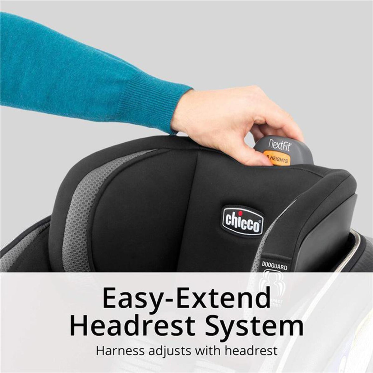 Chicco NextFit Max Zip Air Convertible Car Seat - Atmosphere (Black)