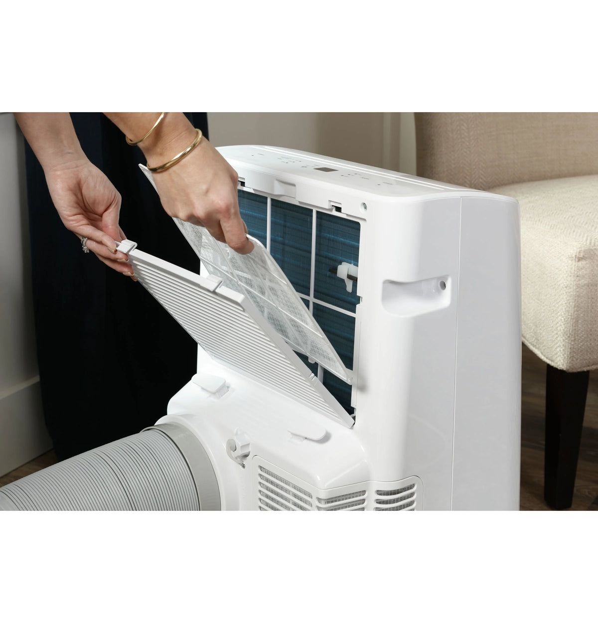 Haier 7800 BTU 3-in-1 Portable Air Conditioner for 350 Sq Ft, White